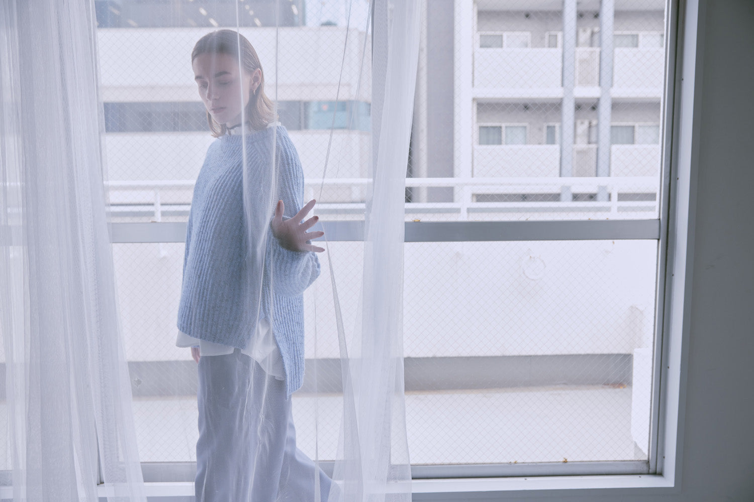 doux bleu　MIXニットプルオーバー　DB-2552-061