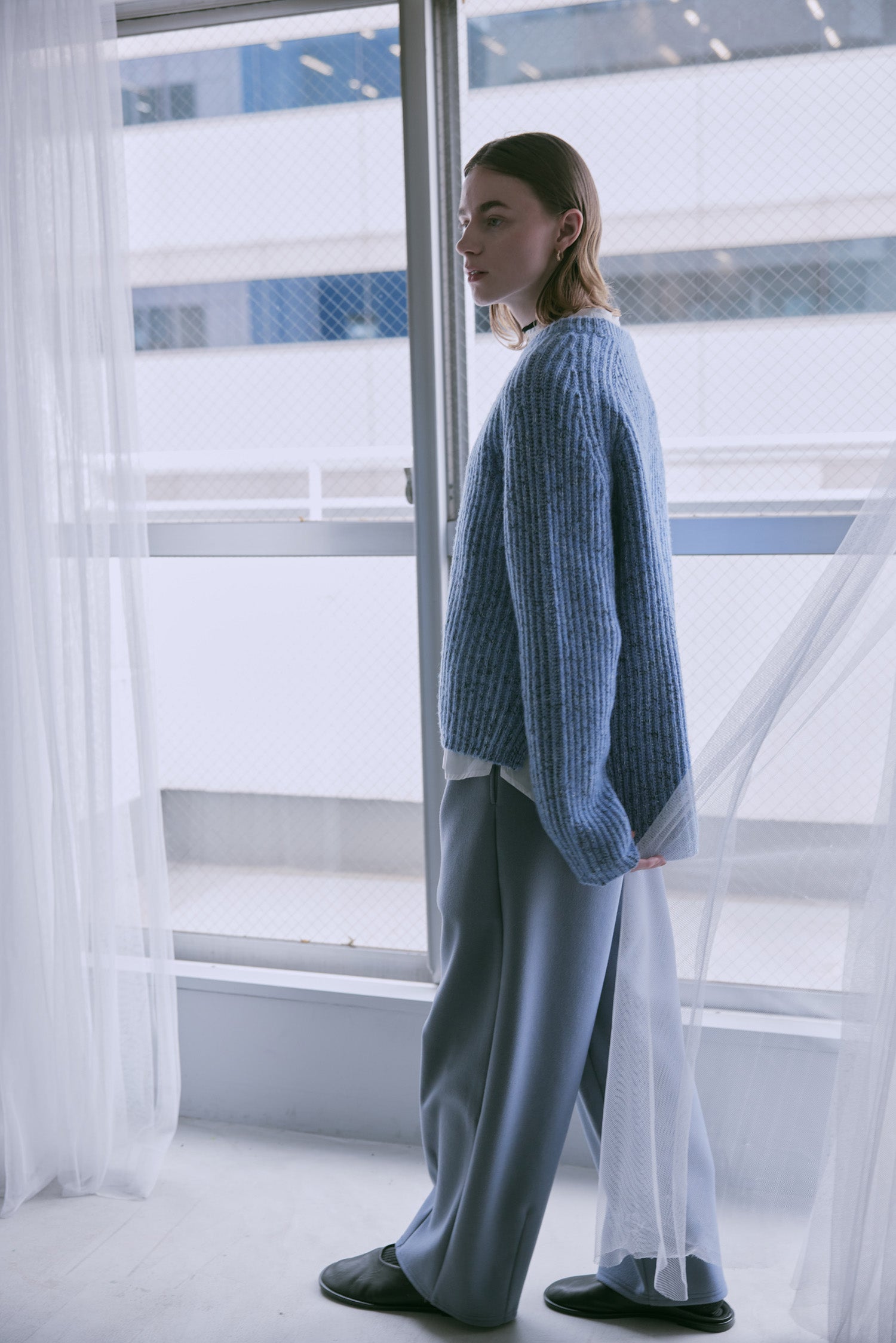 doux bleu　MIXニットプルオーバー　DB-2552-061