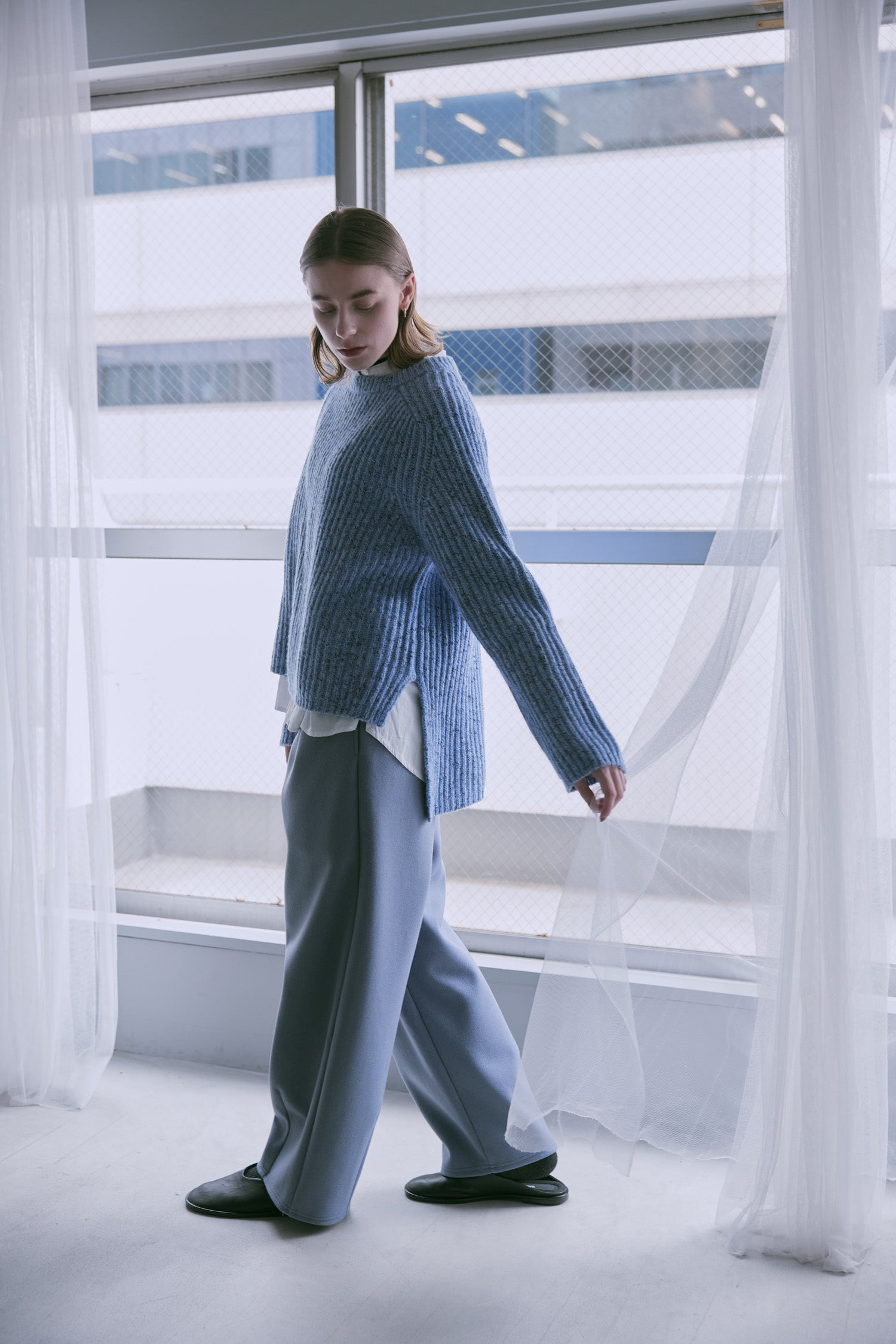 doux bleu　MIXニットプルオーバー　DB-2552-061