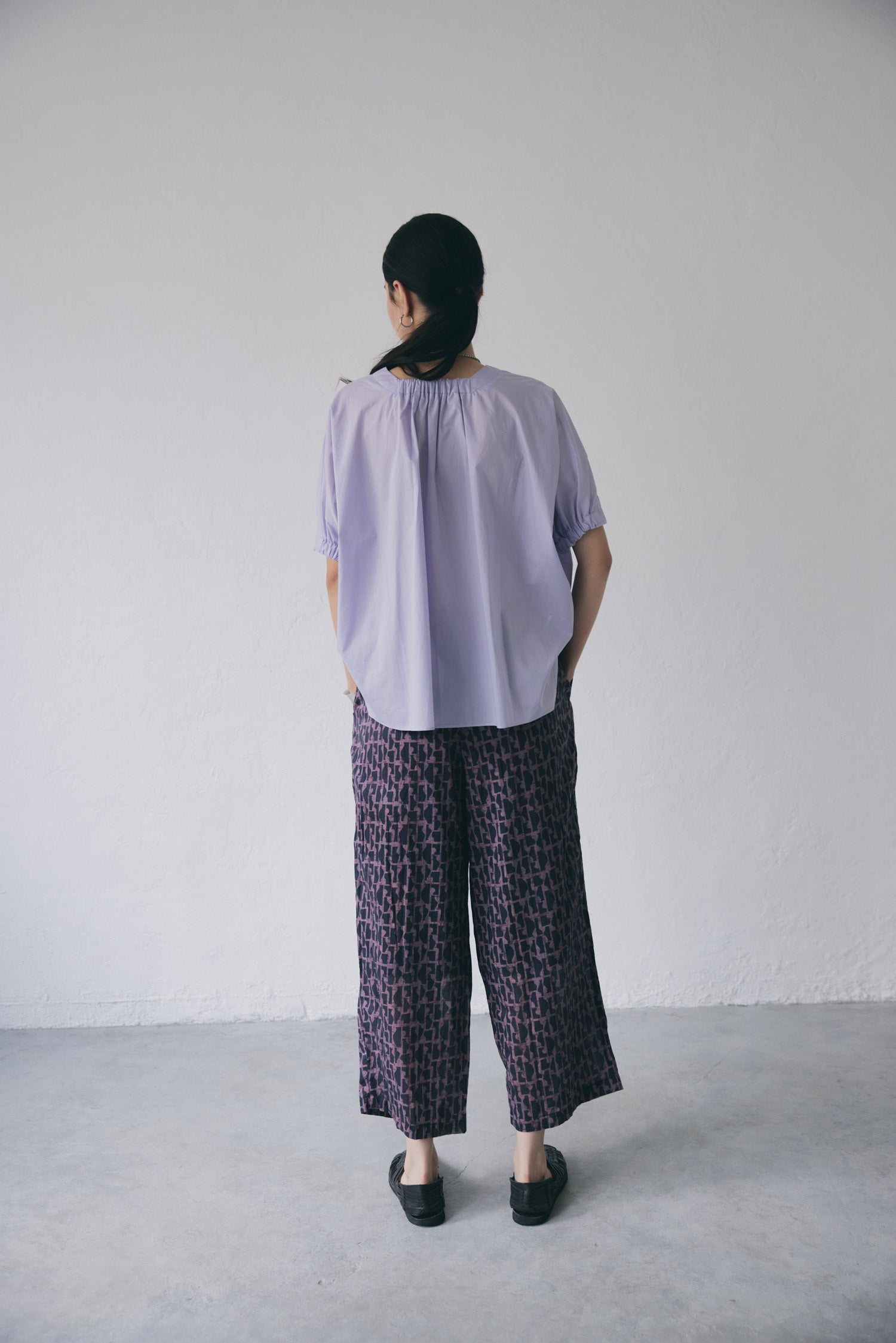 doux bleu　モダンジオメトリック パンツ　DB-2525-066
