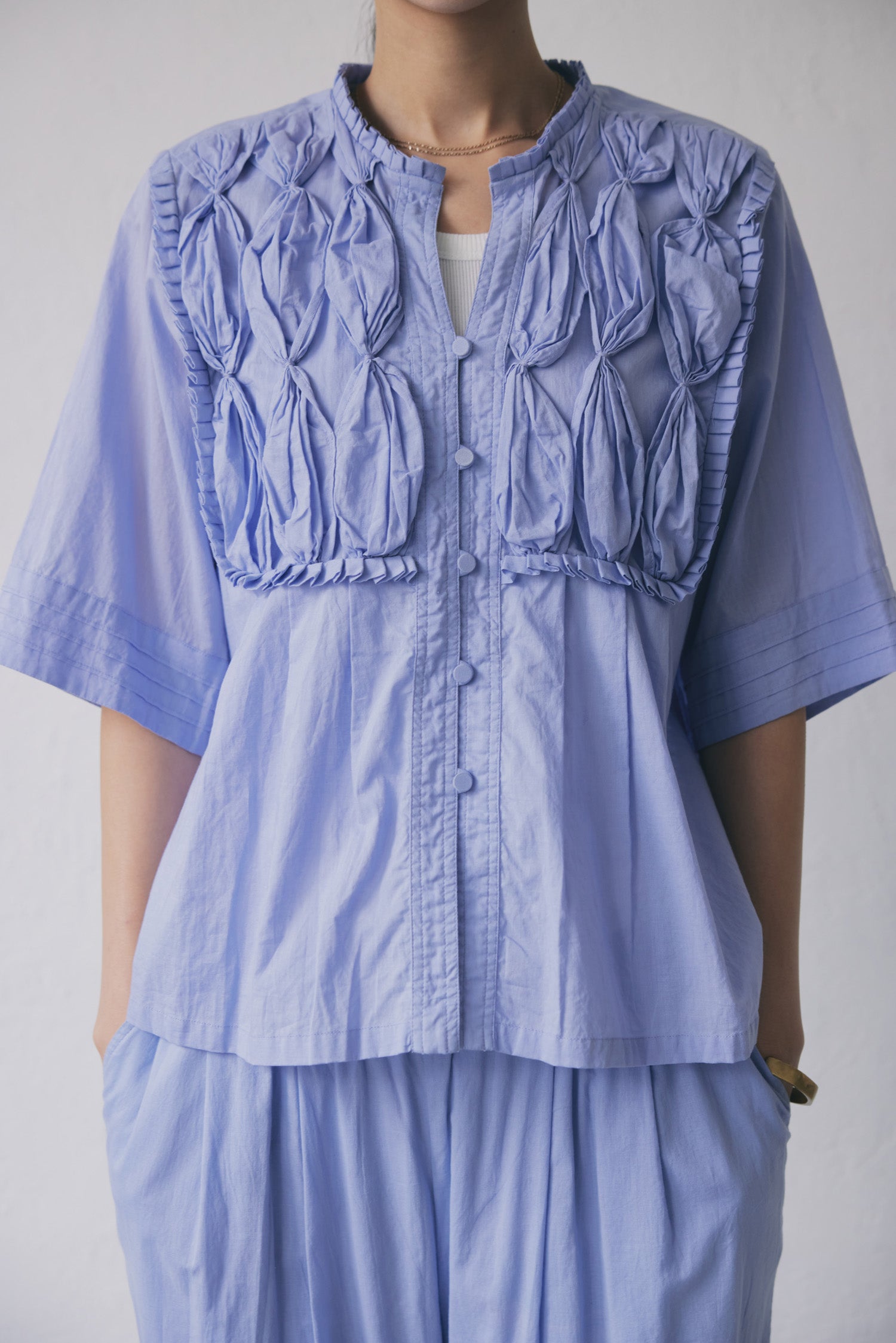 doux bleu　RIBBON TIE ブラウス　DB-2523-060