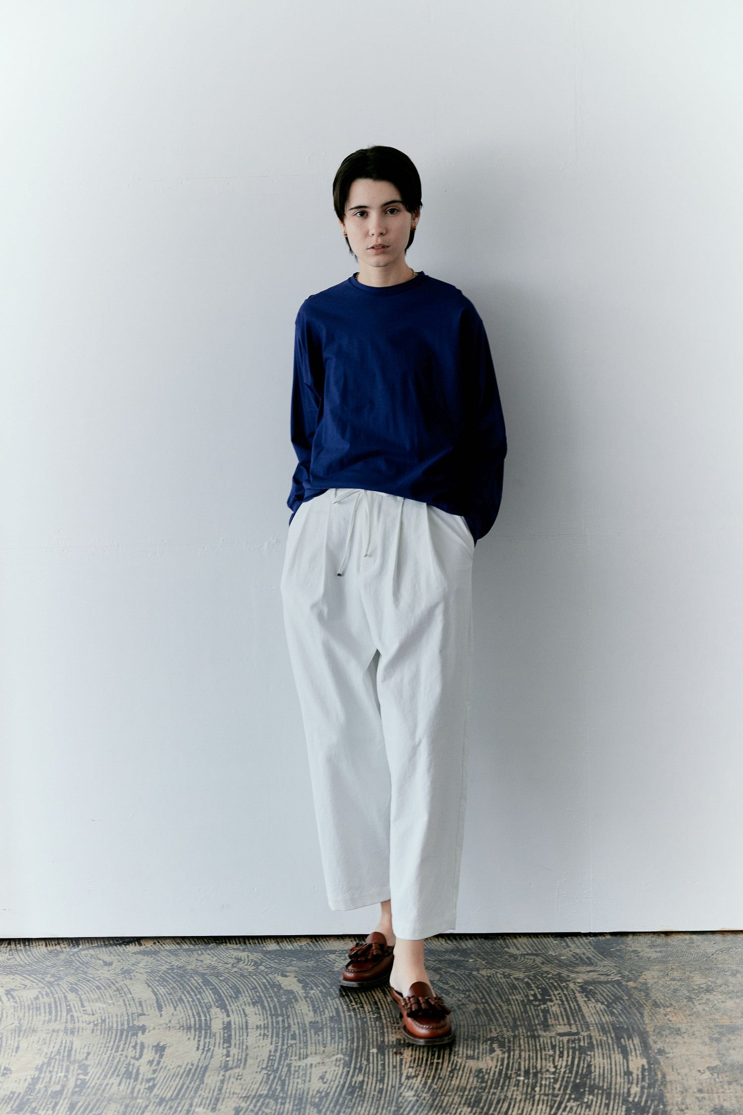 doux bleu　ドライオックス タックテーパードパンツ　DB-2615-031