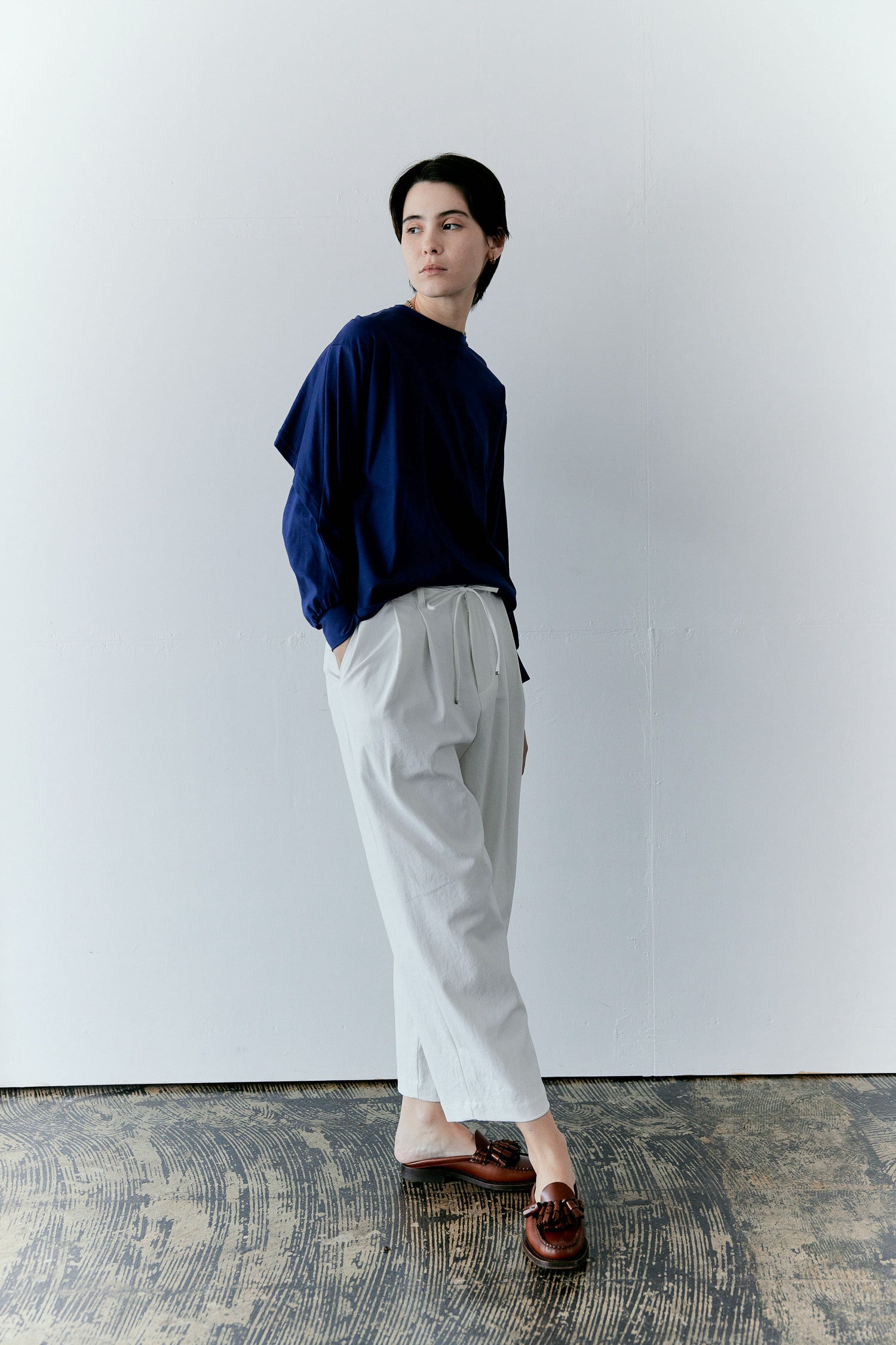 doux bleu　バックケープ プルオーバー　DB-2611-040
