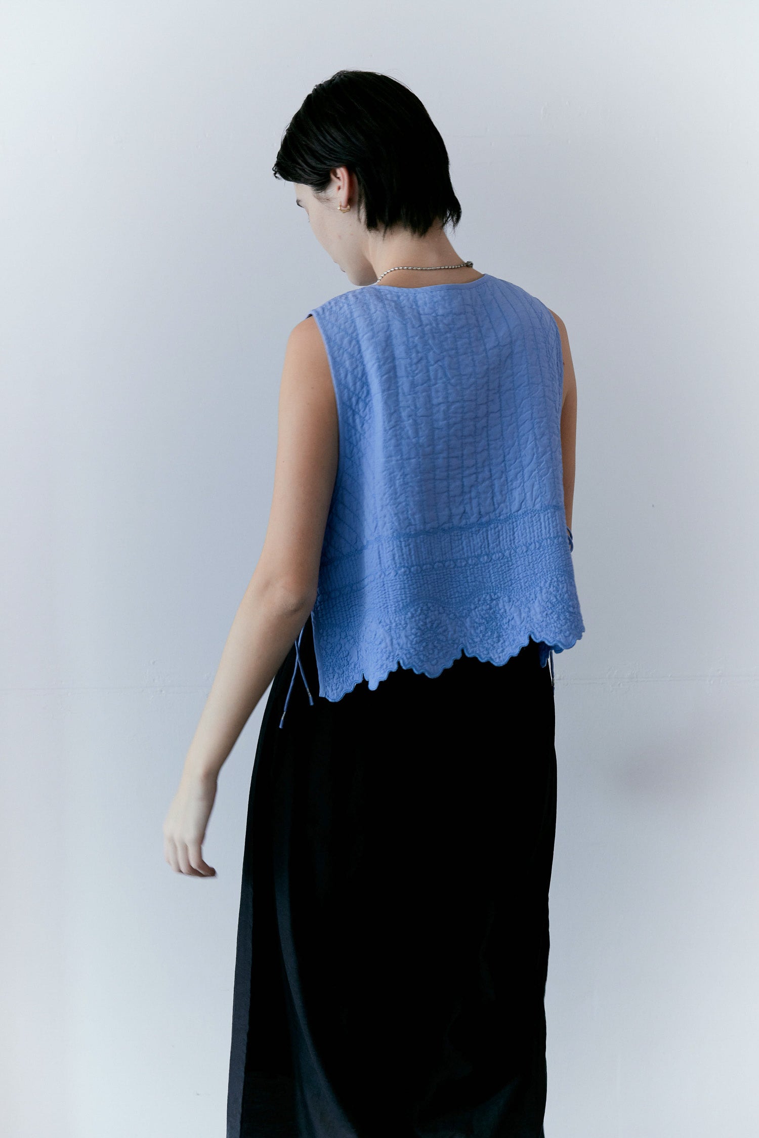 doux bleu　Boutis Stitch ショートベスト　DB-2618-033