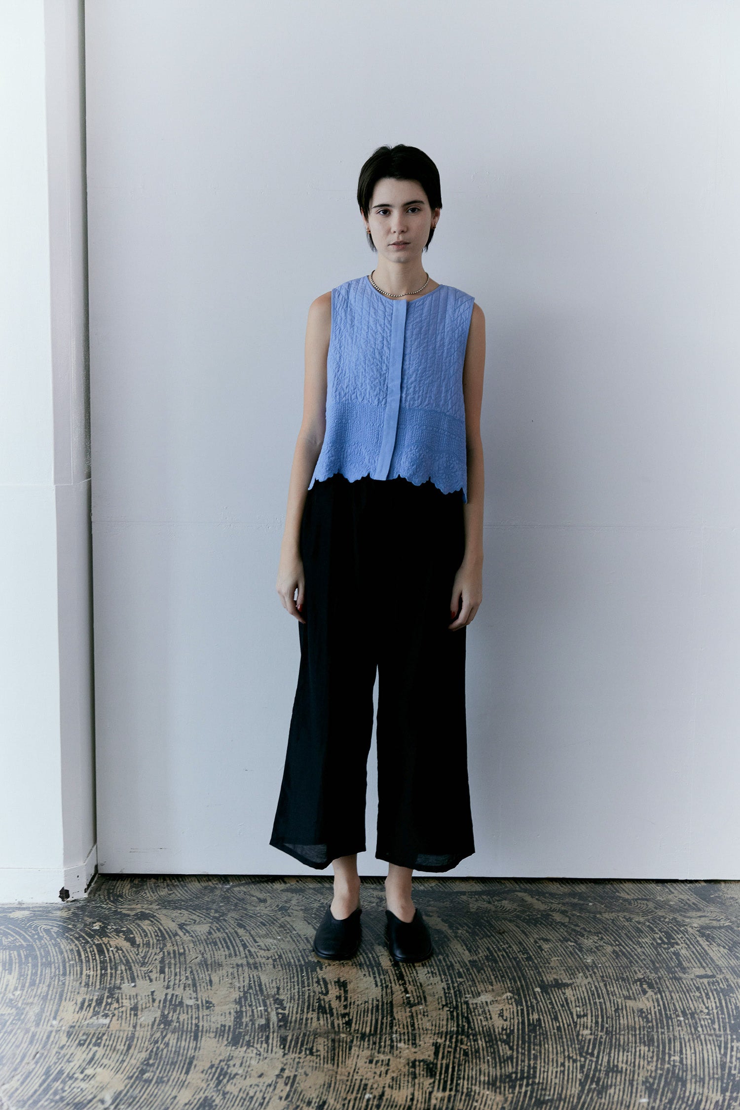 doux bleu　Boutis Stitch ショートベスト　DB-2618-033