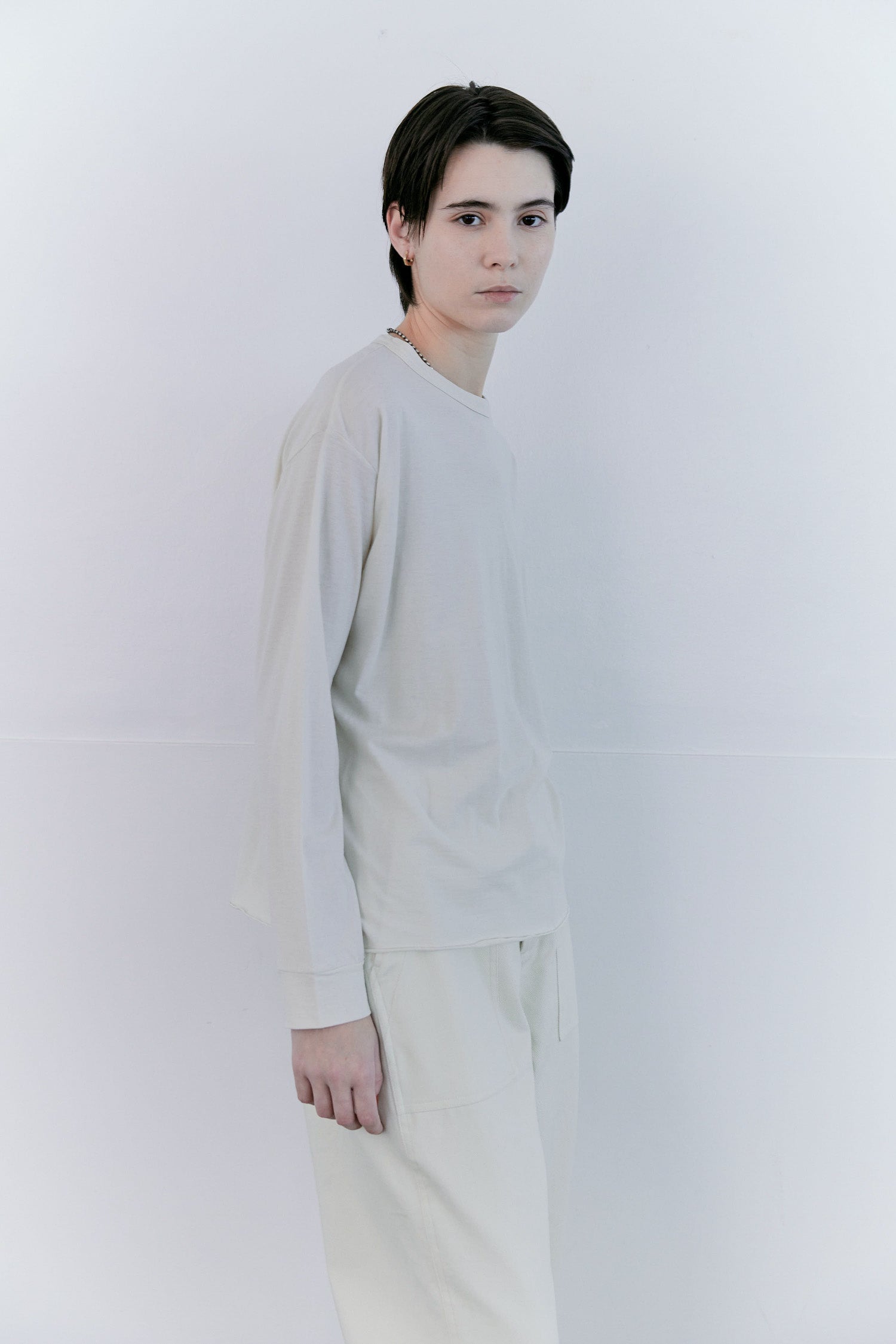 doux bleu　シアークルーネックカットソー　DB-2611-034