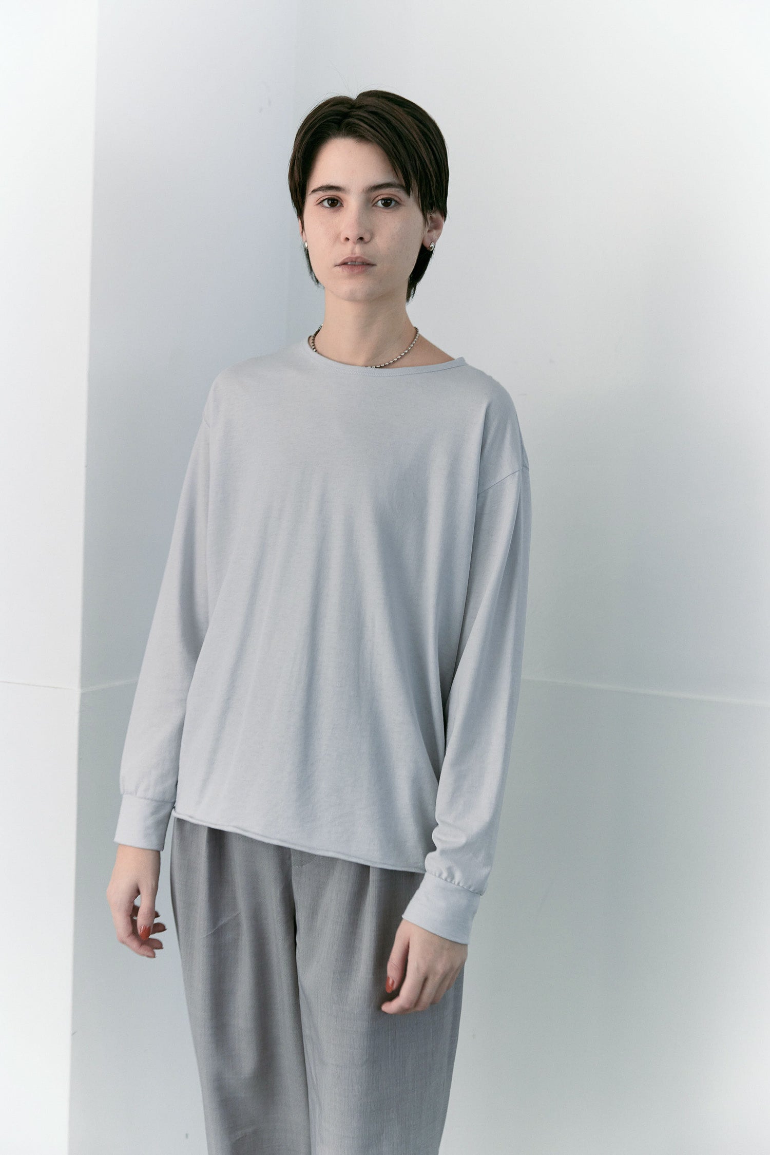 doux bleu　シアークルーネックカットソー　DB-2611-034