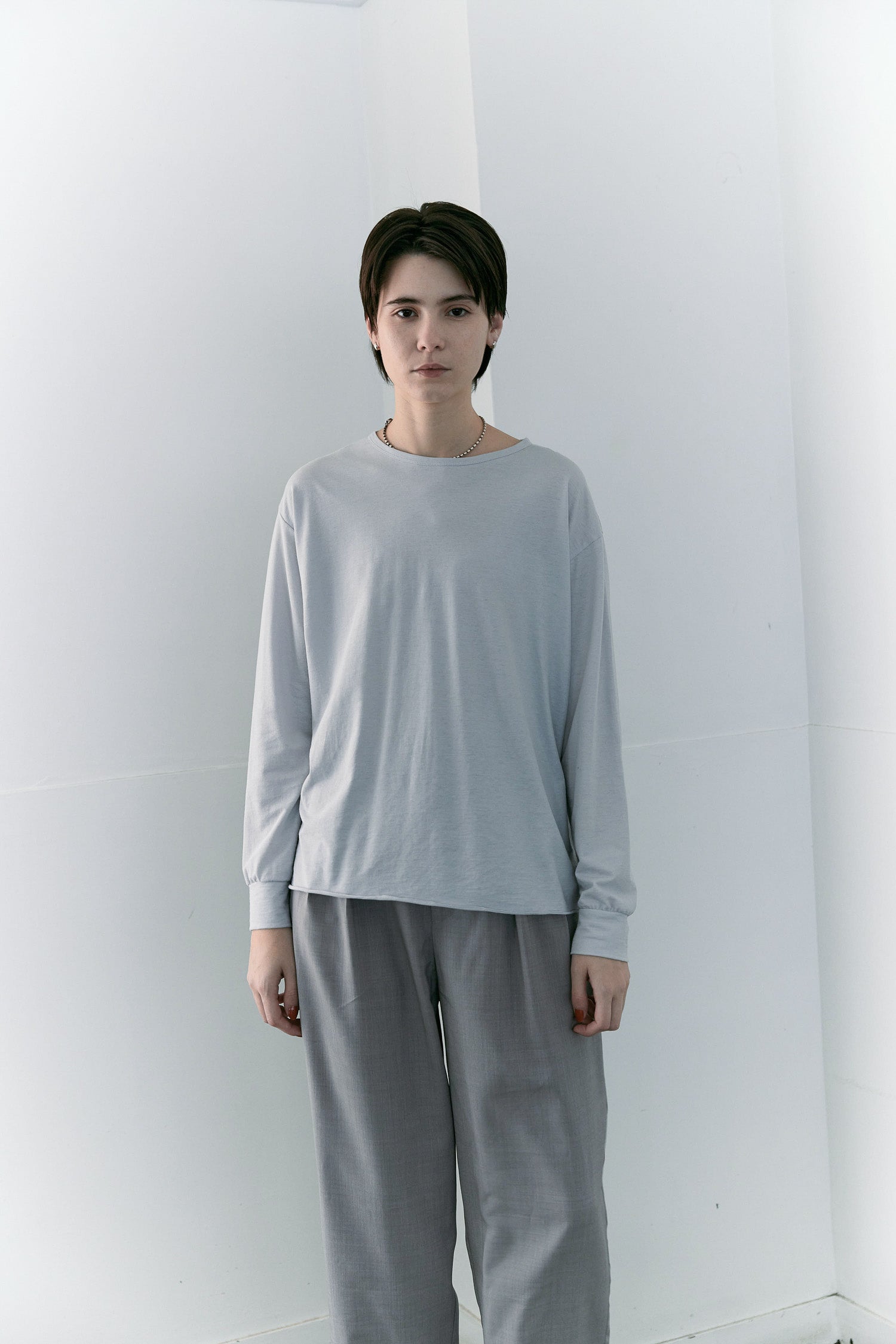 doux bleu　シアークルーネックカットソー　DB-2611-034