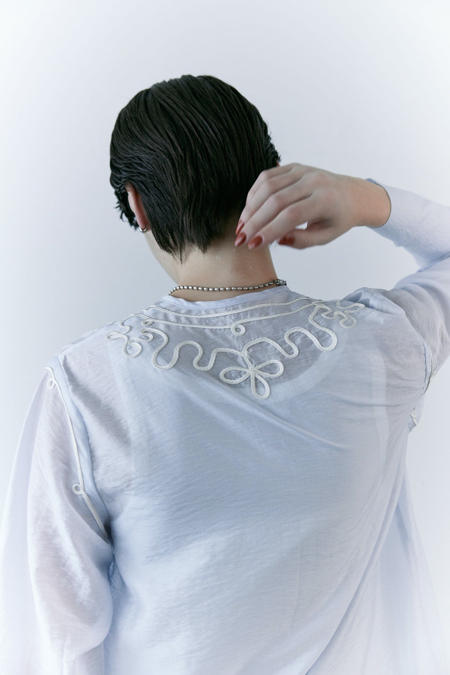 doux bleu　テープ刺繍 シアージャケット　DB-2617-038
