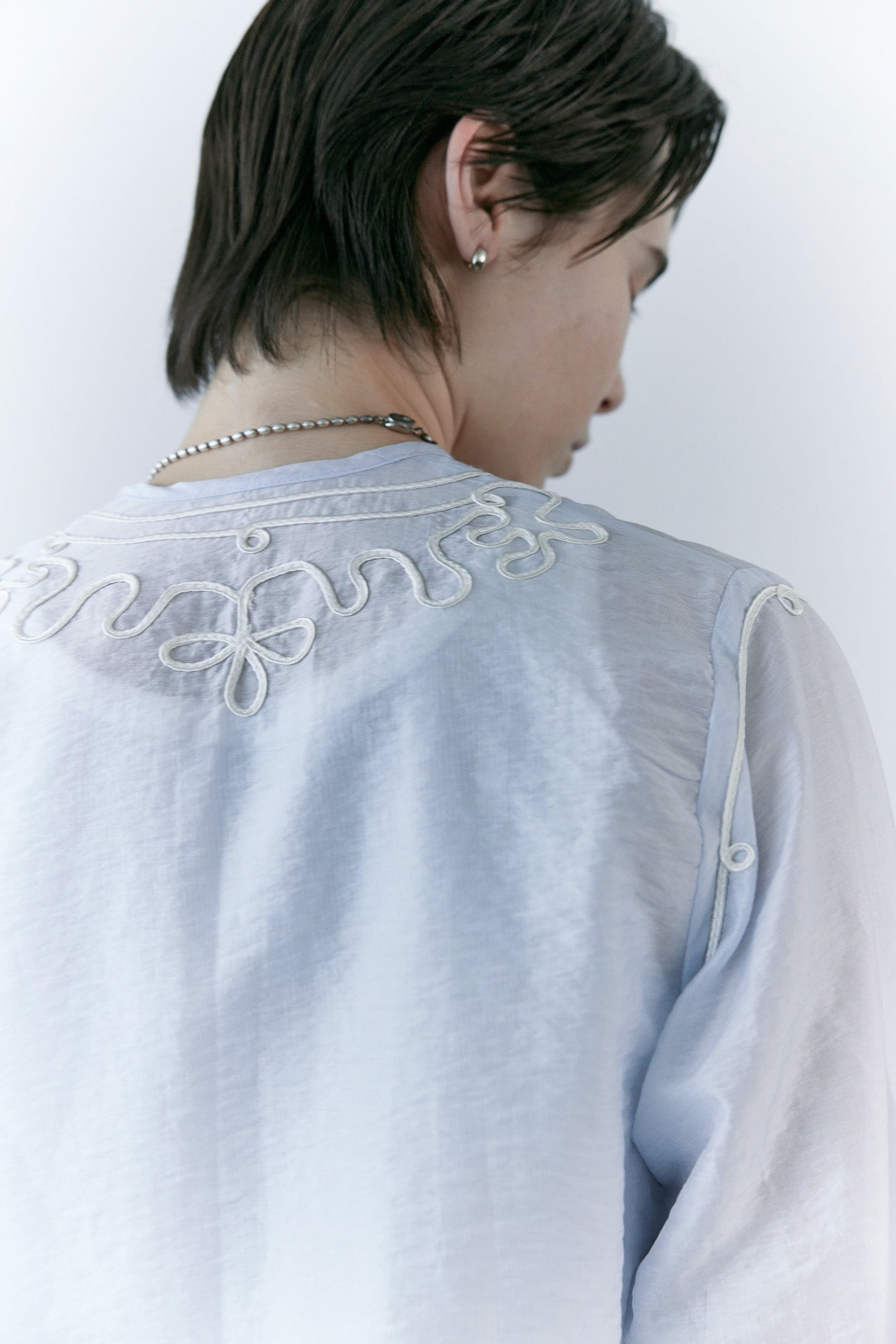 doux bleu　テープ刺繍 シアージャケット　DB-2617-038