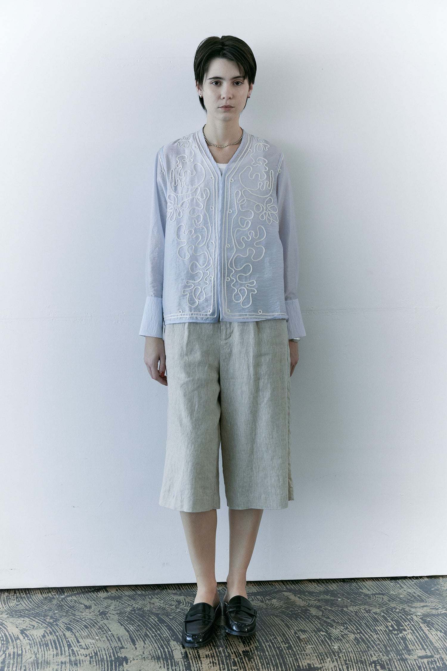 doux bleu　テープ刺繍 シアージャケット　DB-2617-038