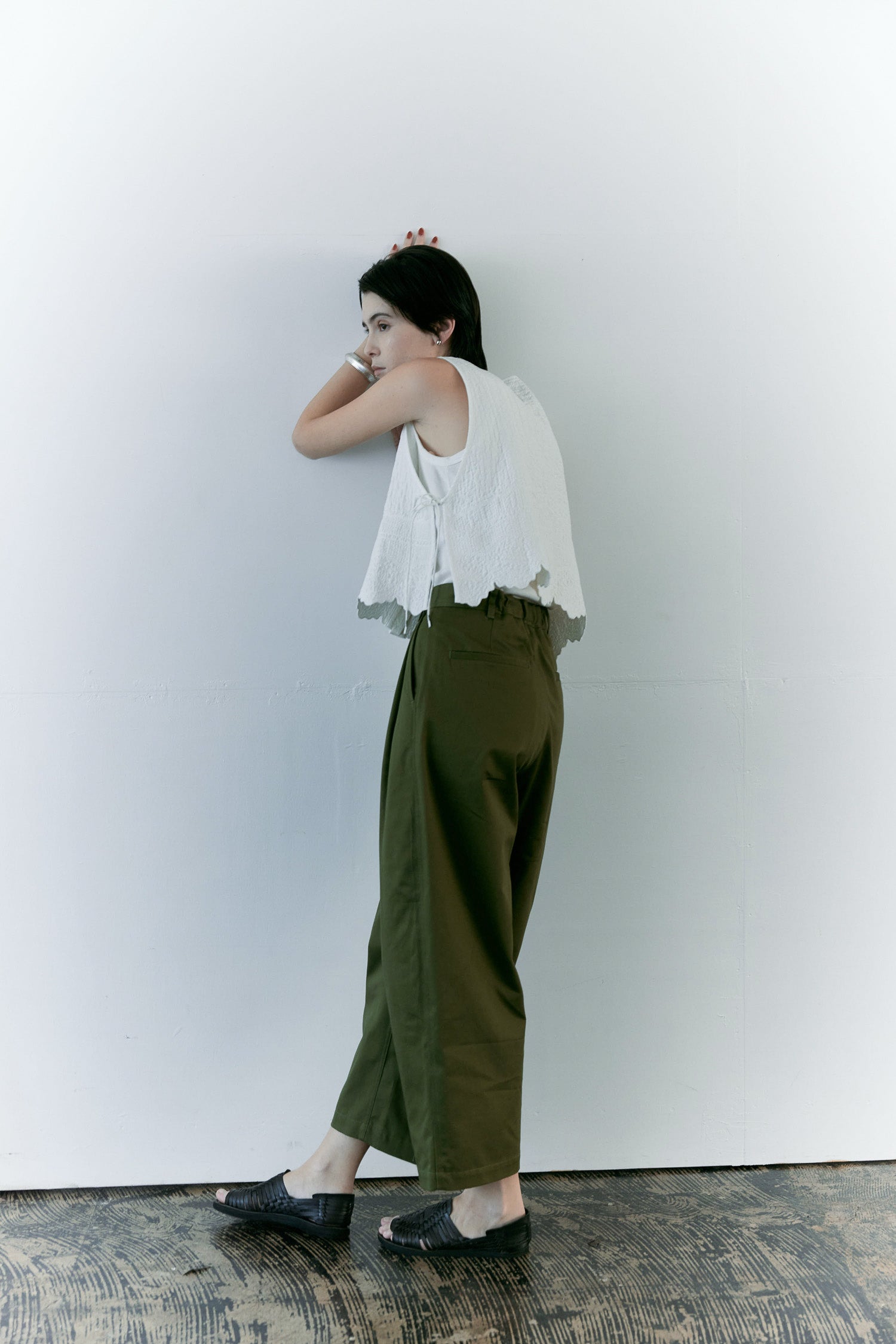 doux bleu　Boutis Stitch ショートベスト　DB-2618-033