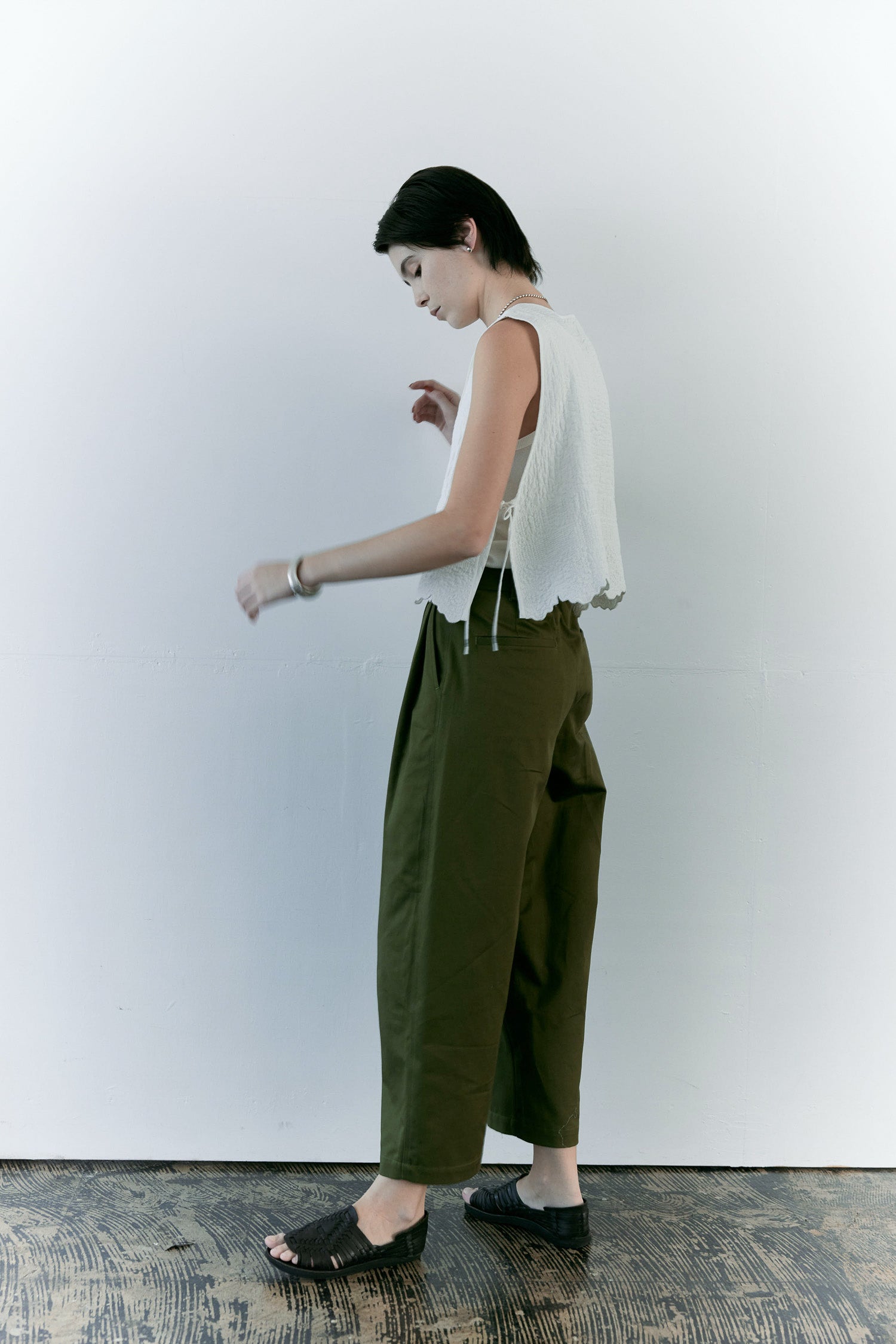 doux bleu　Boutis Stitch ショートベスト　DB-2618-033