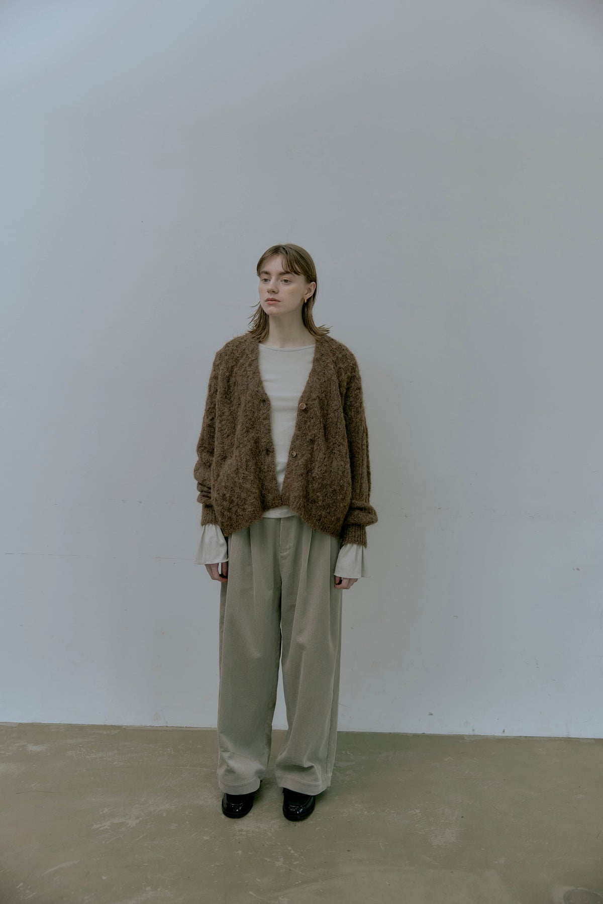 doux bleu　ギャザーカフス カットソー　DB-2651-047