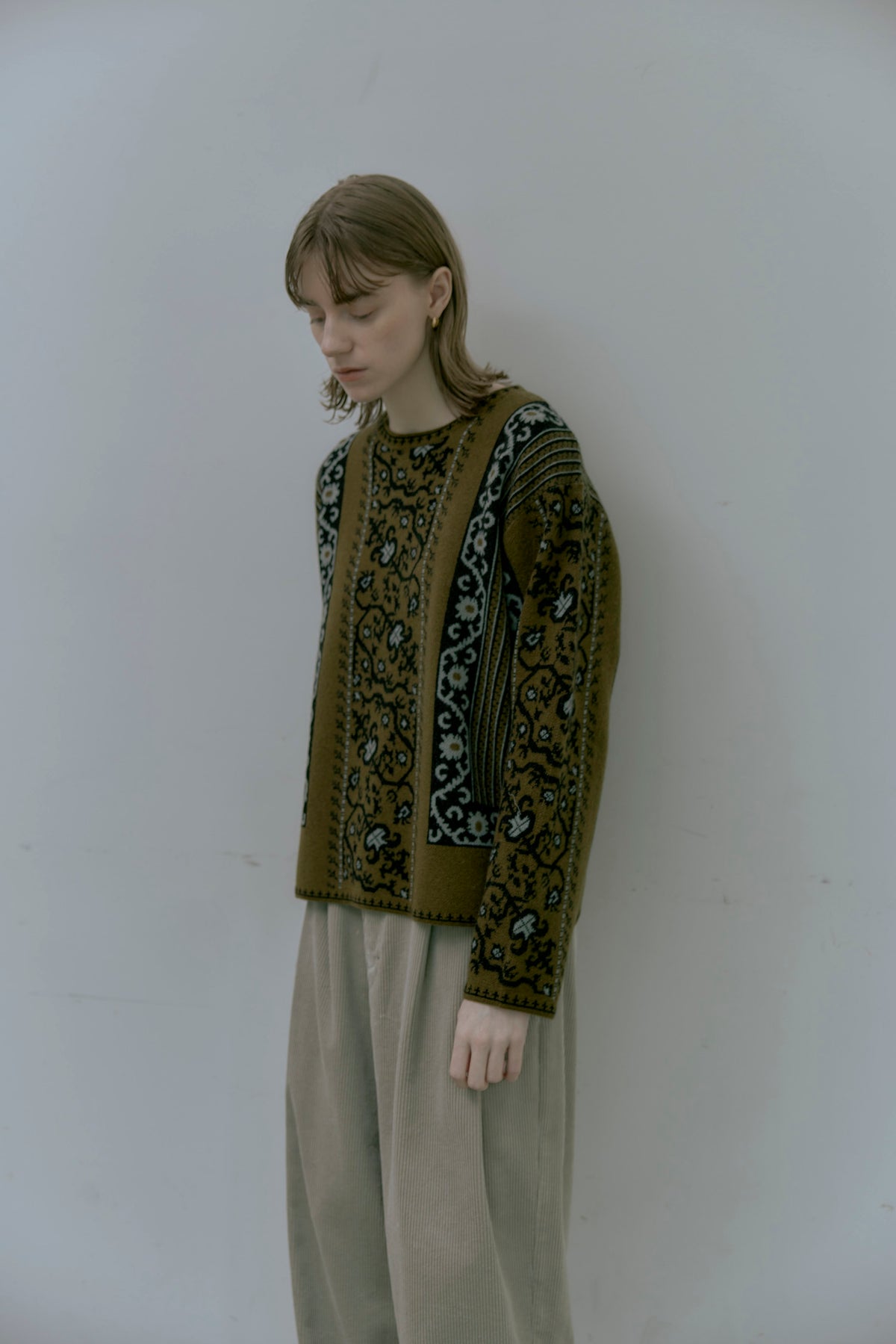 doux bleu　ペルシャJQDニットプルオーバー　DB-2652-042