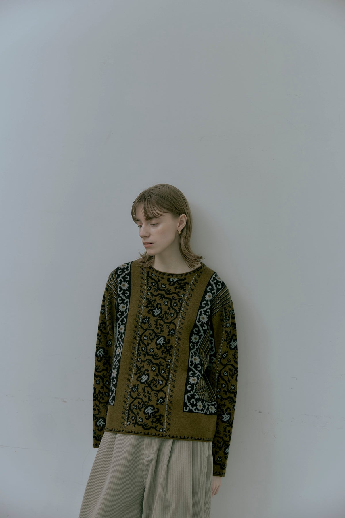 doux bleu　ペルシャJQDニットプルオーバー　DB-2652-042