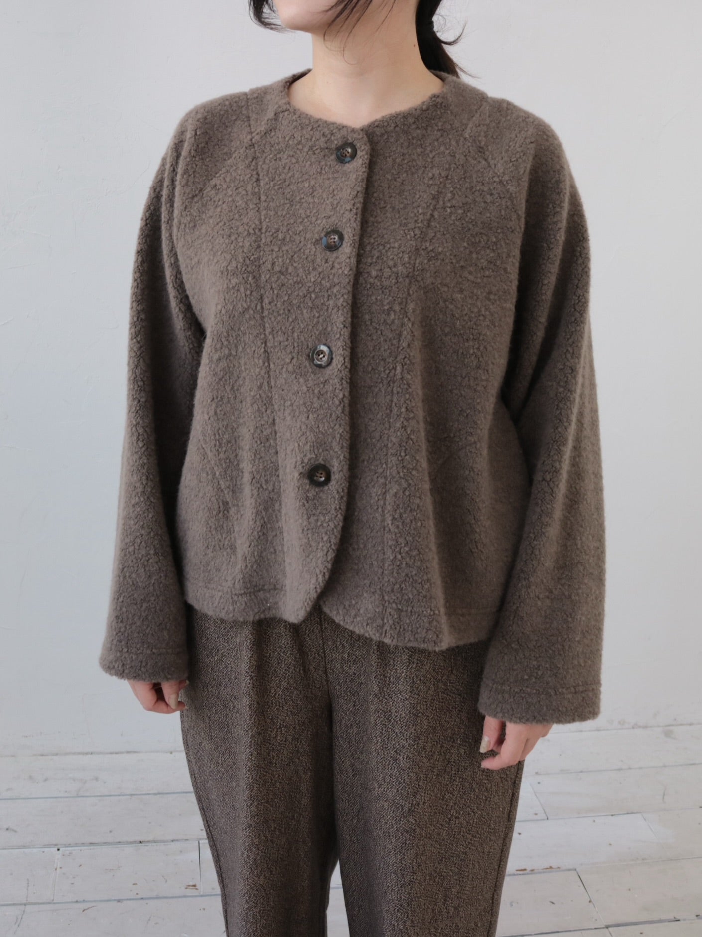 YARRA　ウールリッチパイルラグランジャケット　YR-1557-254