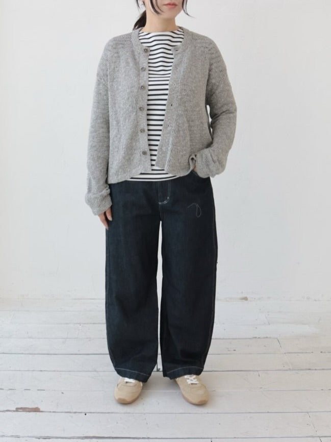 YARRA NEU　ItalyYarnニットカーディガン　NU-5612-405