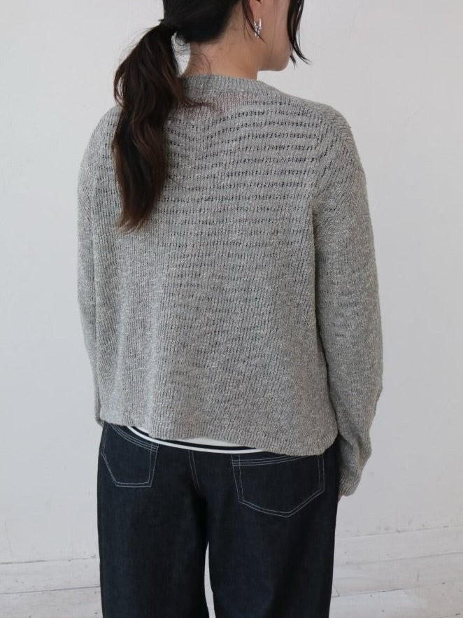 YARRA NEU　ItalyYarnニットカーディガン　NU-5612-405