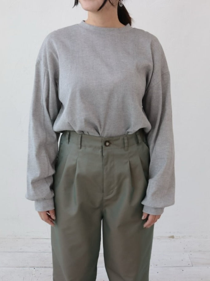 YARRA NEU　BIWACOTTONボリューム長袖Tシャツ　NU-5611-402