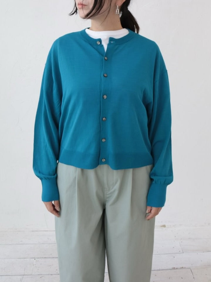 YARRA NEU　ハイツイストニットカーディガン　NU-5612-410
