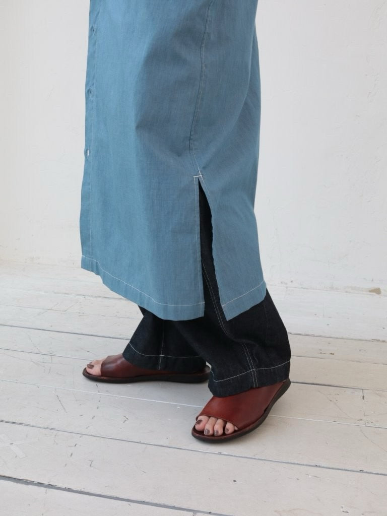 YARRA NEU　SIDGRASインディゴライクワンピース　NU-5614-413