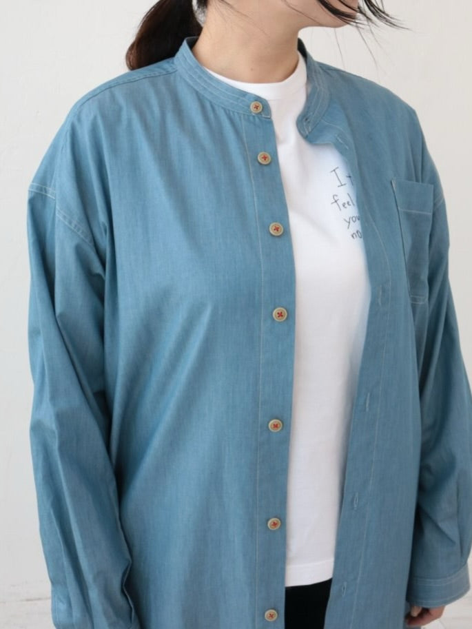 YARRA NEU　SIDGRASインディゴライクワンピース　NU-5614-413