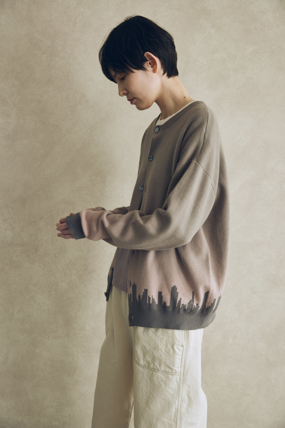 YARRA NEU　YOIYAMIコットンニットカーディガン　NU-5542-405