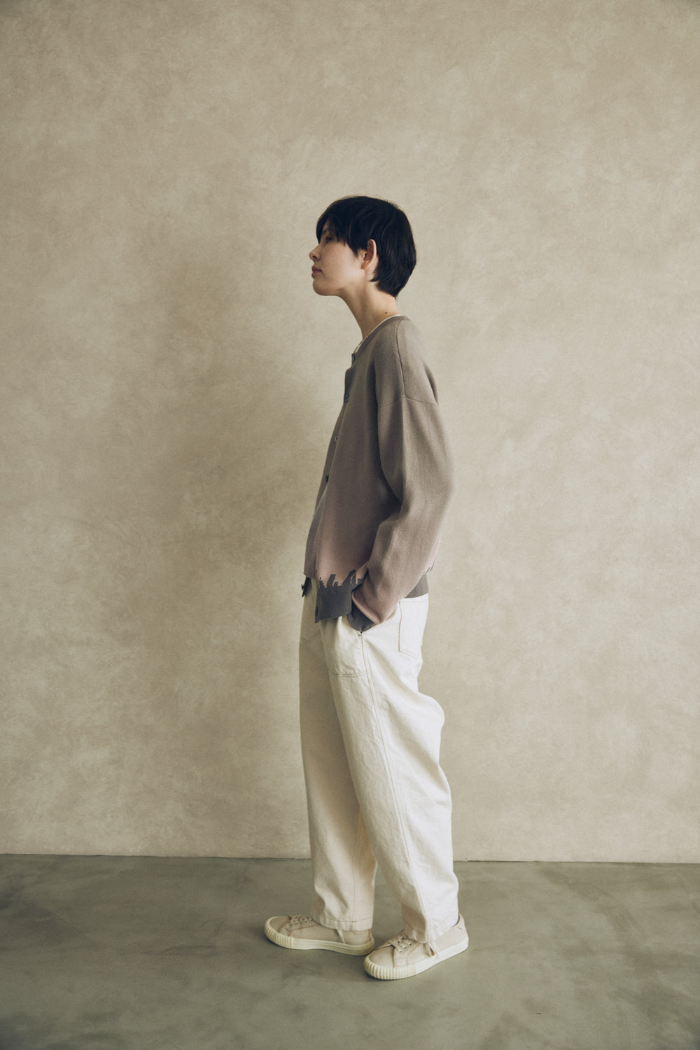 YARRA NEU　YOIYAMIコットンニットカーディガン　NU-5542-405