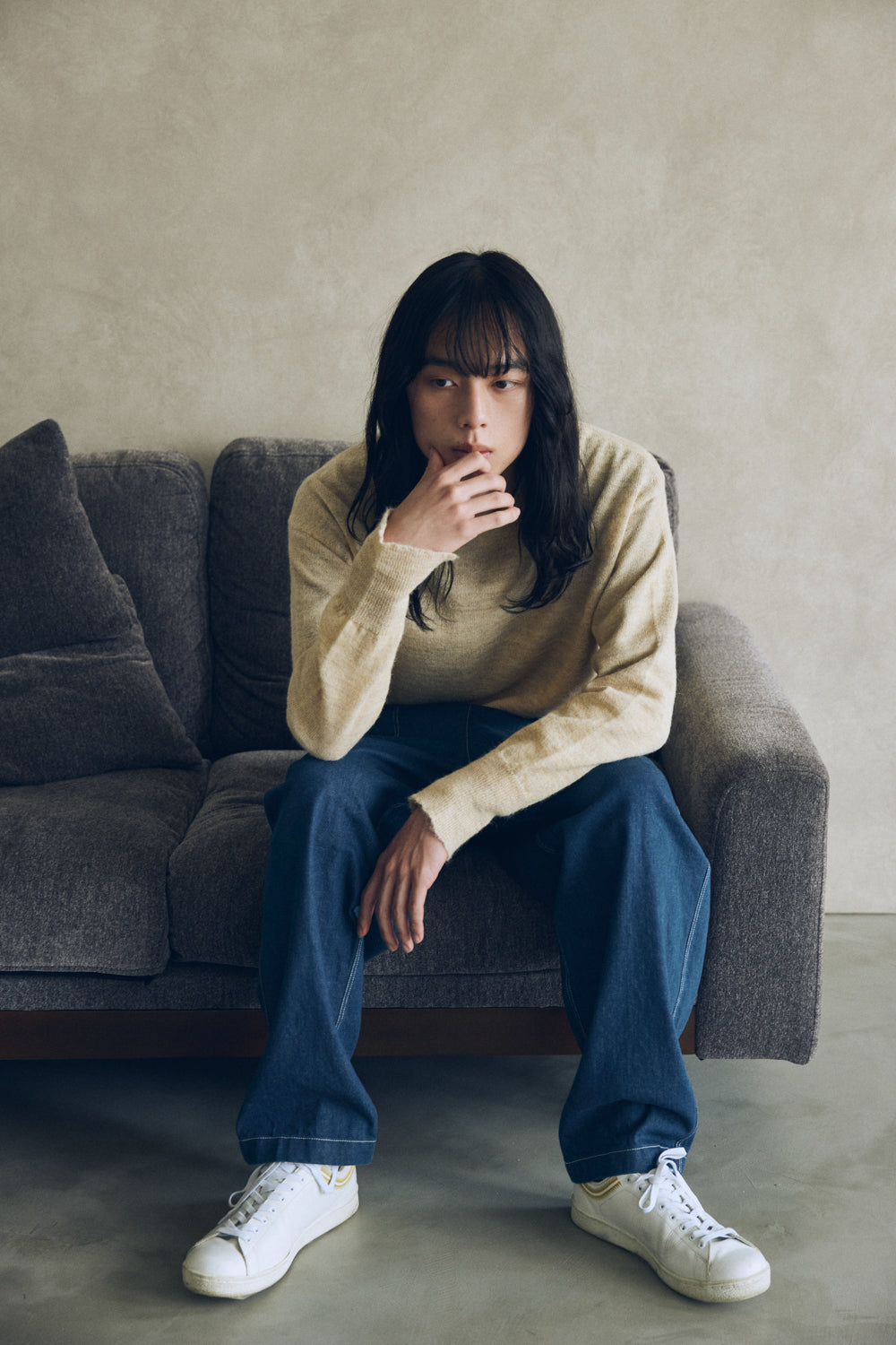 YARRA NEU ペルーアルパカニットプルオーバー NU-5542-406