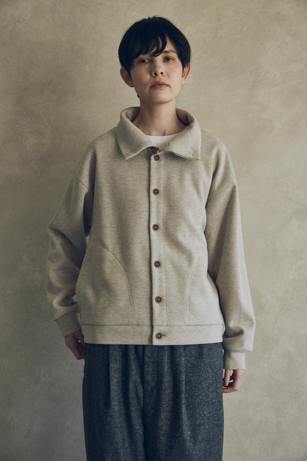 YARRA NEU　W混釦ダウンカットブルゾン　NU-5551-417