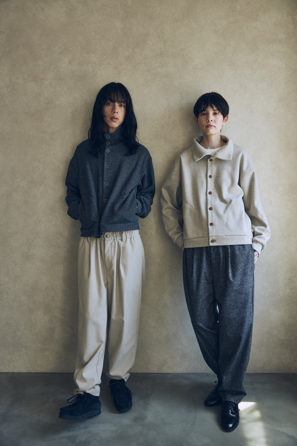 YARRA NEU　W混テーパードイージーパンツ　NU-5555-425