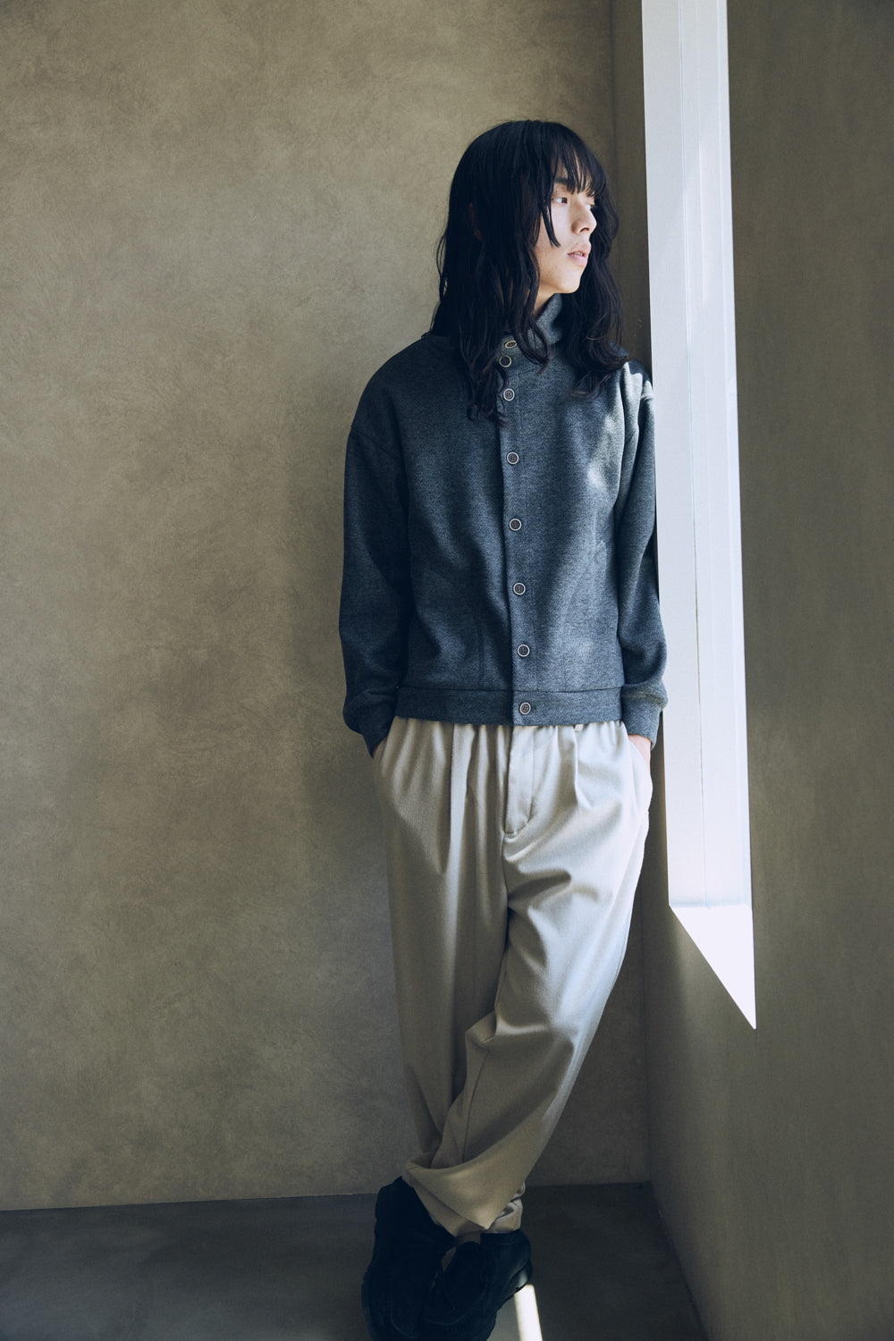 YARRA NEU　W混釦ダウンカットブルゾン　NU-5551-417