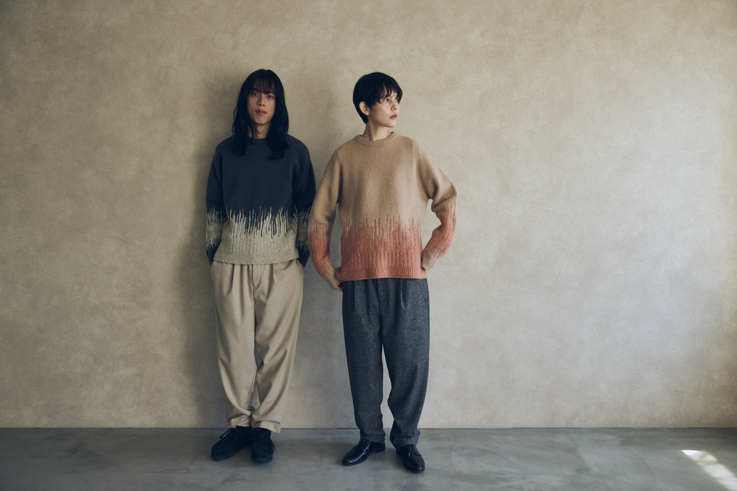 YARRA NEU　コンビJQDニットプルオーバー　NU-5552-421