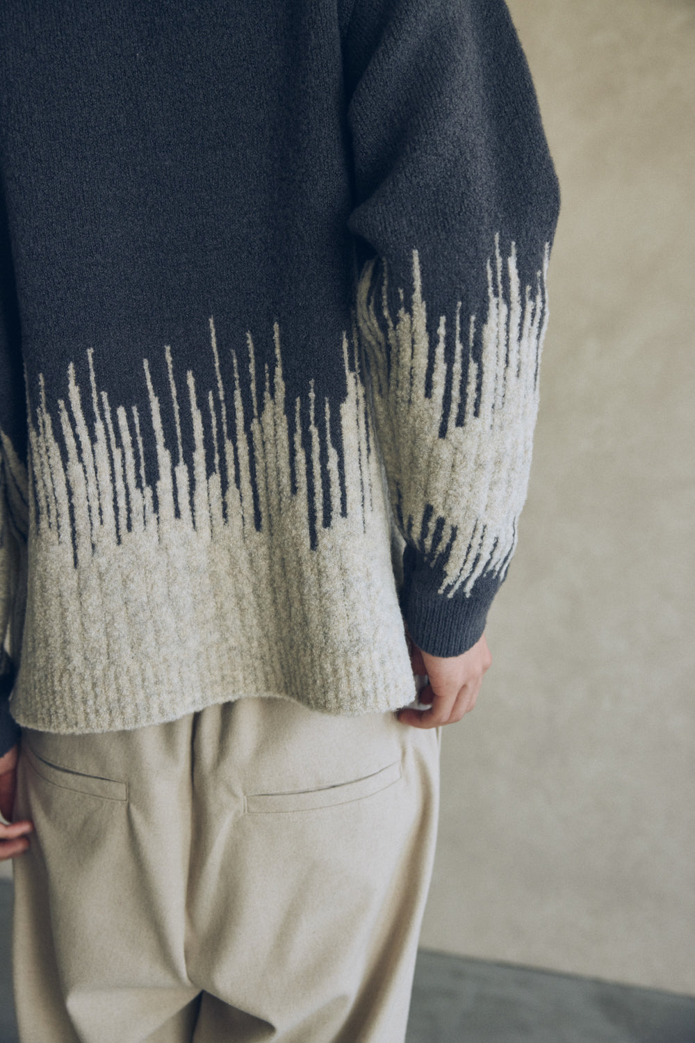 YARRA NEU　コンビJQDニットプルオーバー　NU-5552-421