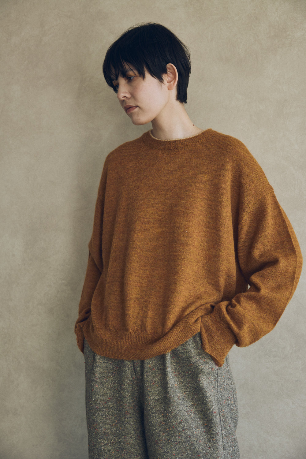 YARRA NEU ペルーアルパカニットプルオーバー NU-5542-406