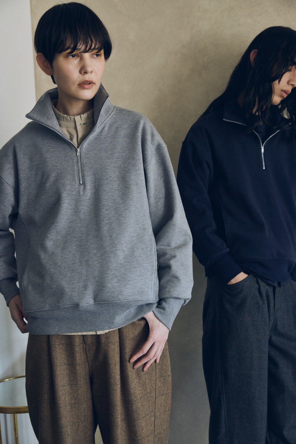 YARRA NEU　ウォーム裏毛ハーフZIP　NU-5551-415