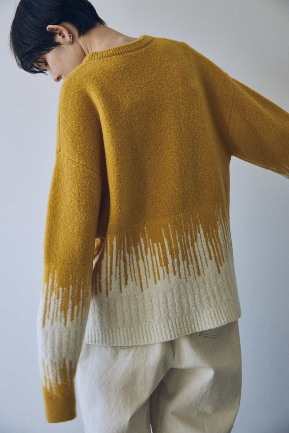 YARRA NEU　コンビJQDニットプルオーバー　NU-5552-421